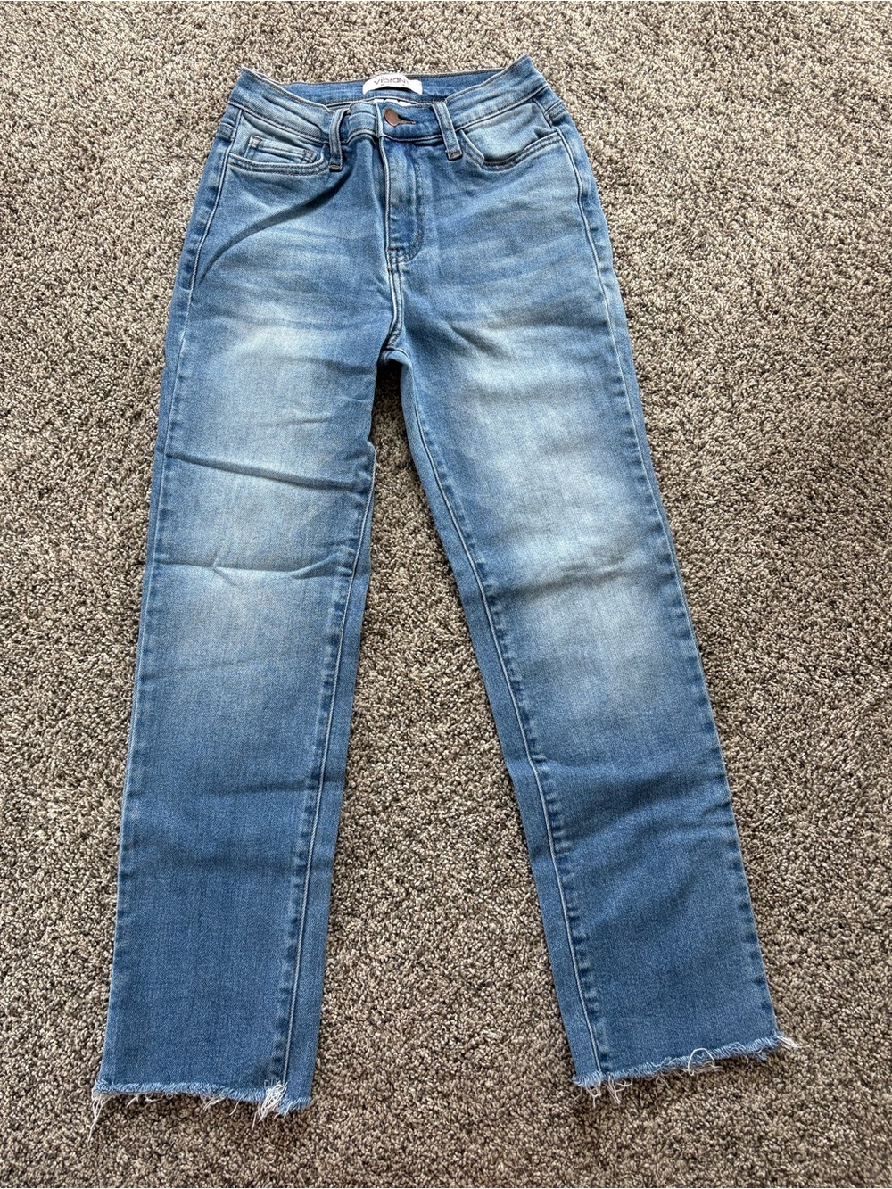 Vibrant Blue Straight Leg Jeans